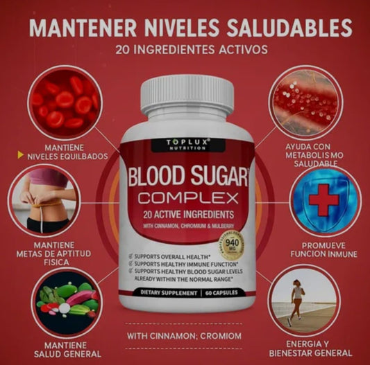 Blood Sugar Complex – Tu Aliado en el Control de la Glucosa